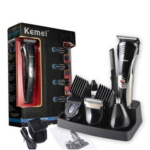 Km-590A 7 In 1 Professional Hair Trimmer Ear Nose Hair Shaver Clipper Trimmer